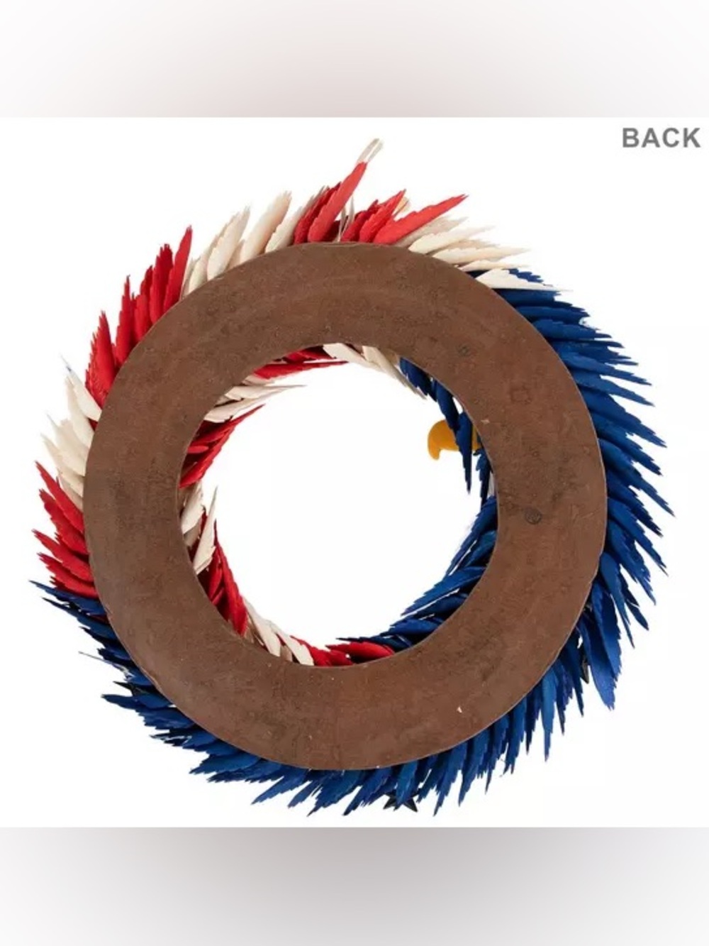 Patriotic Eagle Woodchip Wreath - Picture 3 of 4